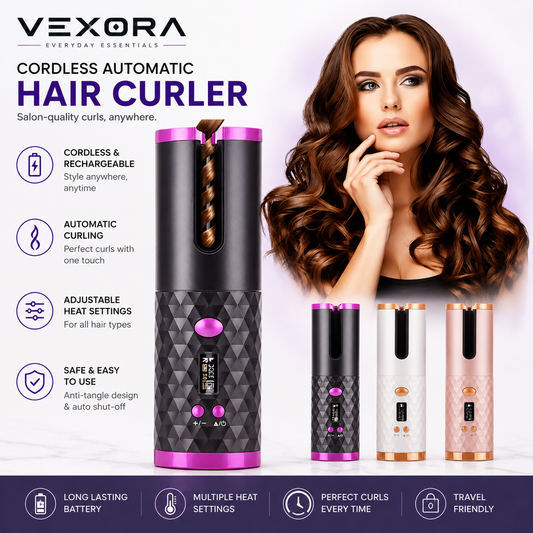 Vexora Cordless Automatic Hair Curler
